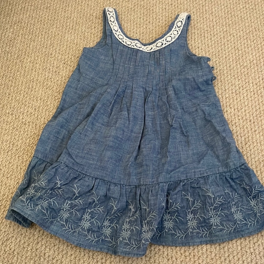 Ralph Lauren Embroidered Denim Dress